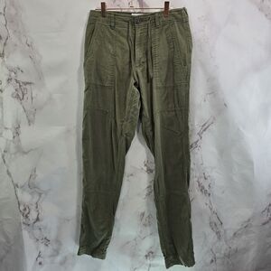 REI Pants Mens 28X34 Actual 28X31 Army Green Trailmade Joggers Canvas Workwear
